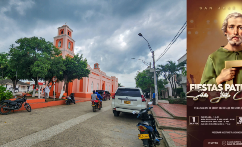 En Juan de Acosta, Atlánnico, por razones de seguridad de la seguridad, suspende el patrón de los santos en San José de Saco