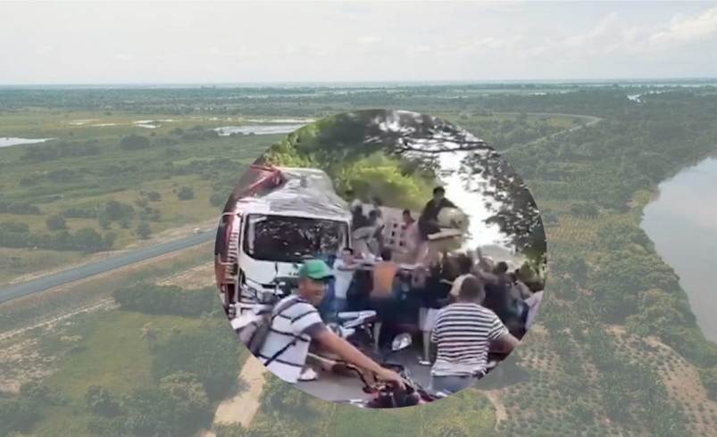 Las películas fueron grabadas por el saqueo del camión herido en Bolívar

 – Ojo critico