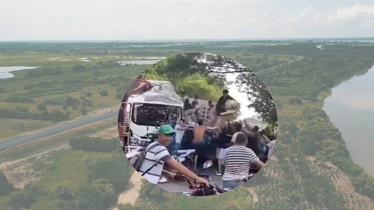 Las películas fueron grabadas por el saqueo del camión herido en Bolívar

 – Ojo critico