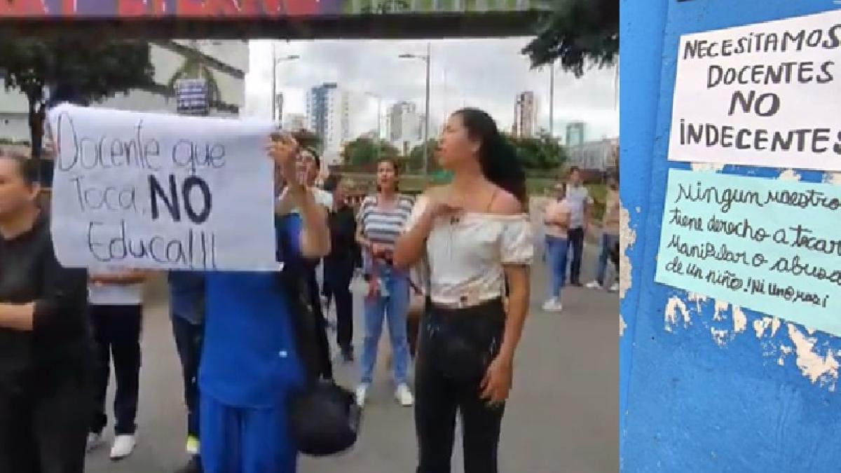 Los padres en Bucaramanga exigen que el maestro sancionado, por supuesto, el abuso sexual no regrese a la enseñanza