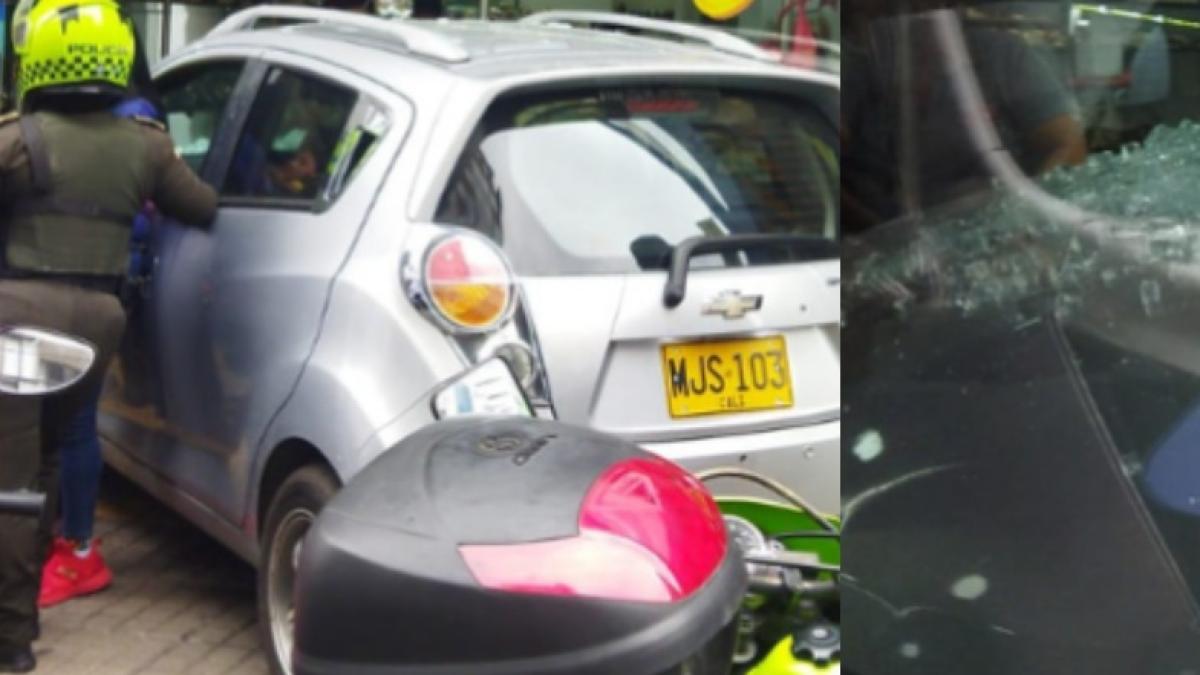 El auto terminó en el almacén y la persona resultó herida; Fue un incidente

 – Ojo critico