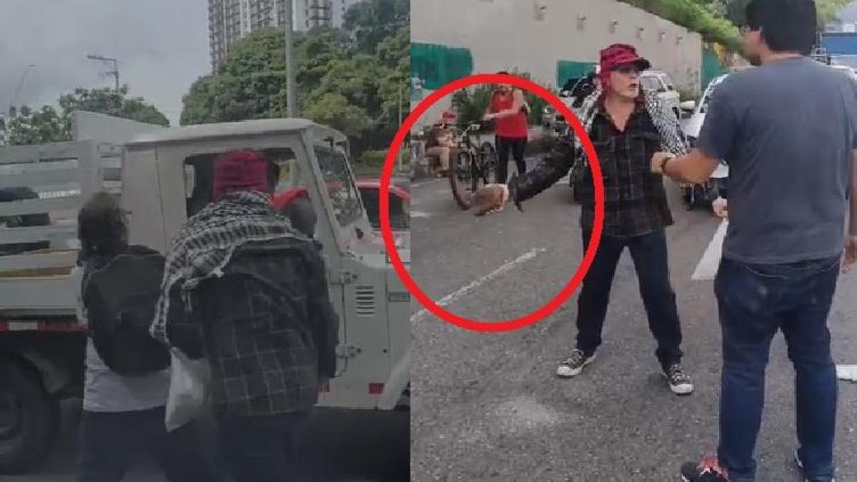 Marchante ataca al conductor al conductor en el medio de la autopista Bucaramana

 – Ojo critico