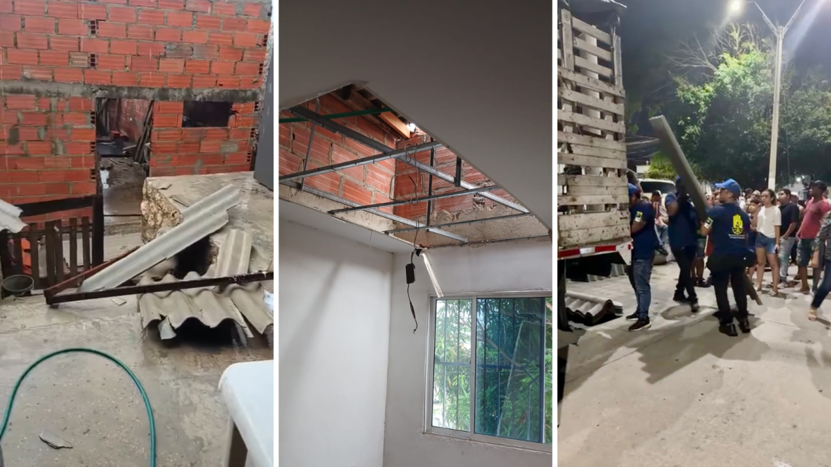 Razado normal los techos de varias docenas de casas y genera miedo en el sureste de Barranquilla

 – Ojo critico