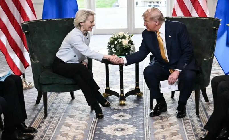Estados Unidos y la Unión Europea están de acuerdo en el comercio y evitan la guerra aduanera.

 – Ojo critico