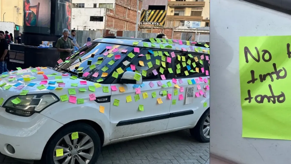 Cubrieron un camión con mensajes

 – Ojo critico
