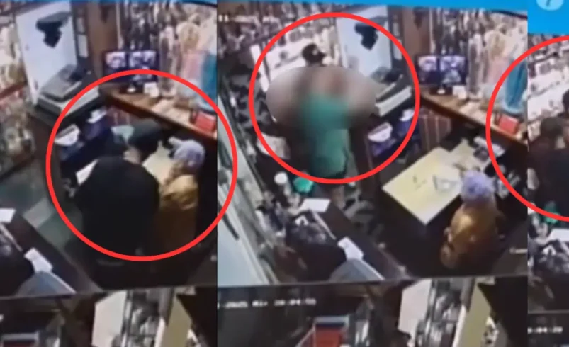 Increíble robo en Medellín: expandir y adjuntar al administrador de la tienda religiosa durante el robo

 – Ojo critico