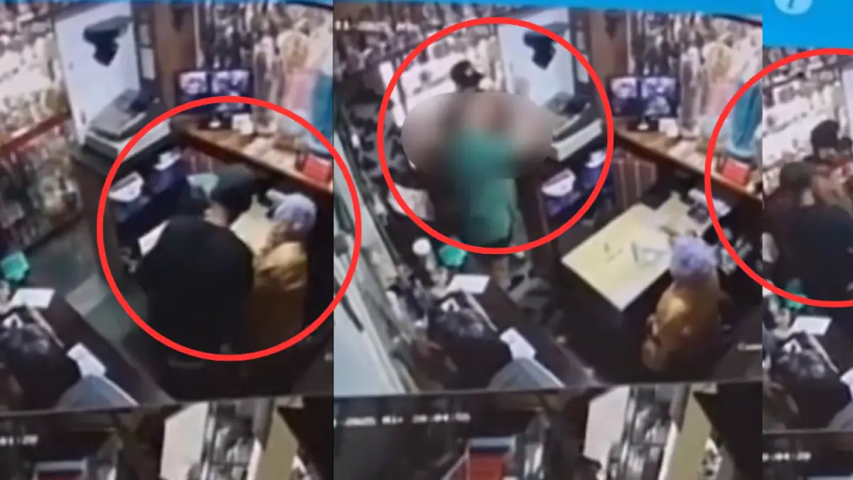 Increíble robo en Medellín: expandir y adjuntar al administrador de la tienda religiosa durante el robo

 – Ojo critico