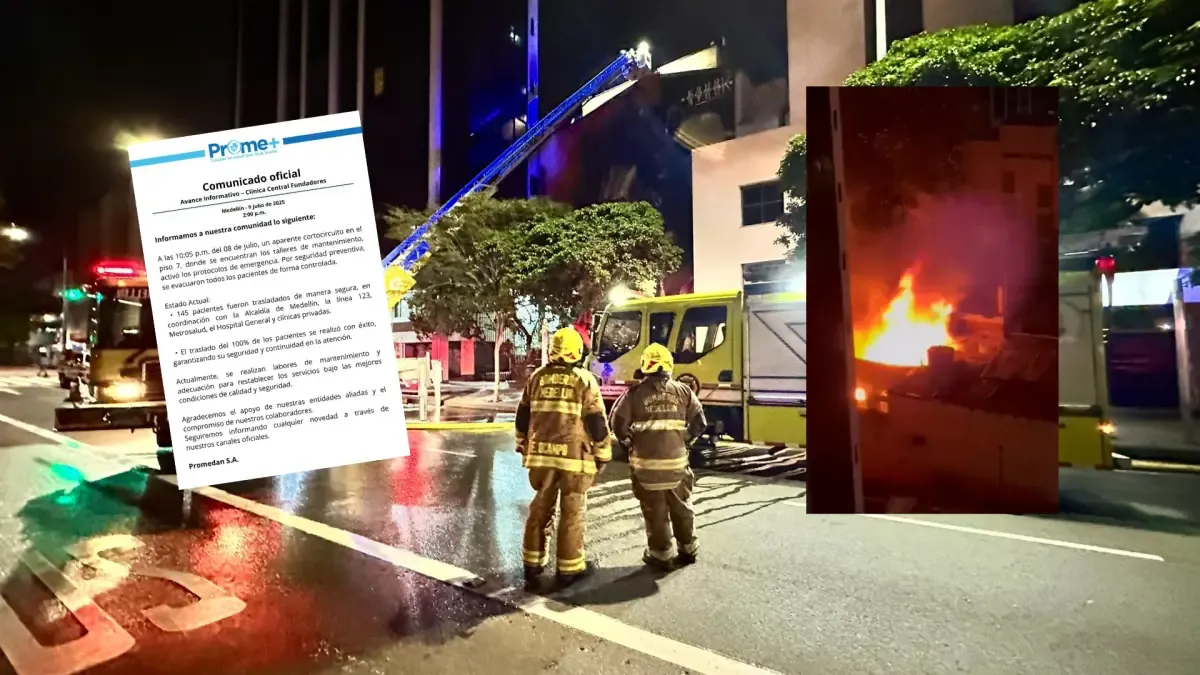 Los fundadores de Medellín se pronuncian después de un fuego estructural; La primera teoría reveló sobre las causas

 – Ojo critico