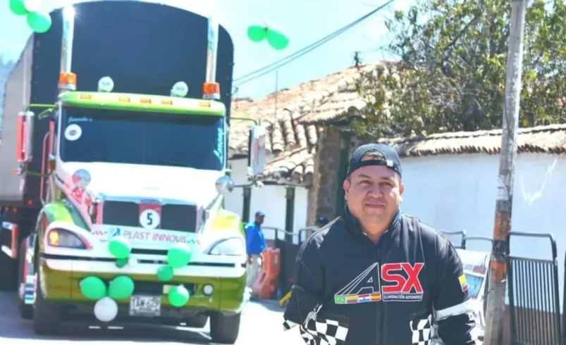 Carlos Rodríguez, «Mulero», que intentará mantener la corona de la competencia nacional de Tractomulas National, en Samacá (Boyacá)

 – Ojo critico