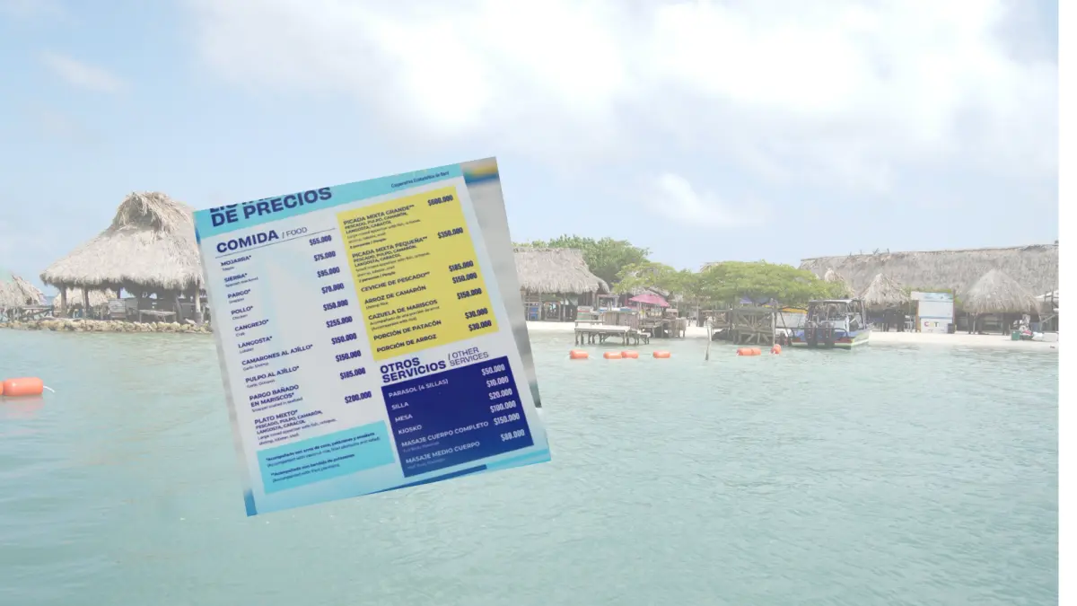 Nueva lista de precios oficial en Cholón sublefre controversia: Limonade cuesta $ 50,000, agua de coco $ 30,000, ceviche $ 150,000
 – Ojo critico