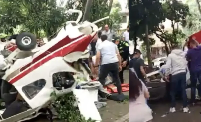 Estas son películas del avión que cayeron cerca del estadio Atanasio Girardot en Medellín: dos personas resultaron heridas
 – Ojo critico
