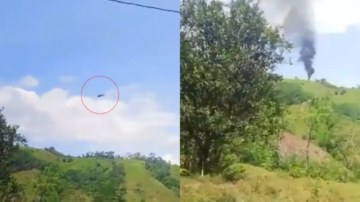 Este es el momento en que el helicóptero antiarcótico fue derribado en Amalfi, Antioquia; Seis policía morirían
 – Ojo critico