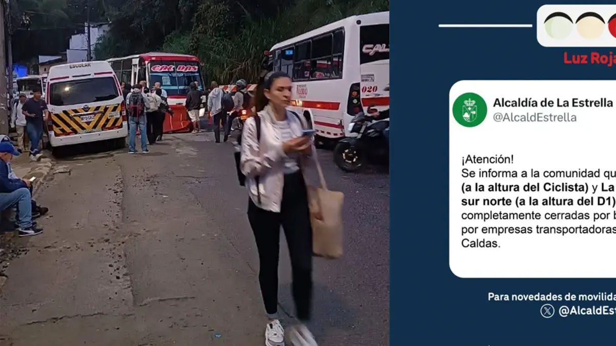 La movilidad en el sur del valle de Aburrá se ha derrumbado para las protestas
 – Ojo critico