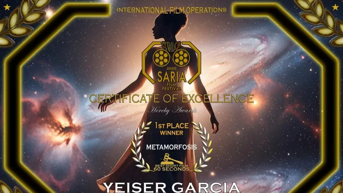 Yeiser García gana el Festival de Cine de Saria con «Metamorfosis»
 – Ojo critico