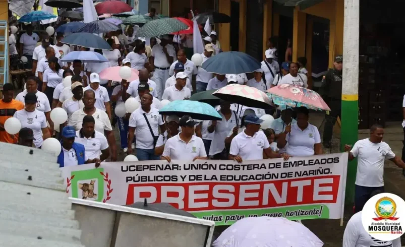 Los habitantes de Mosquera, Nariño, mostraron llorando por la justicia después de la muerte del líder social Luis Fernando Sánchez en łódź

 – Ojo critico