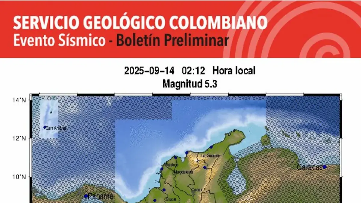 Tedoy Tody en Colombia informa un nuevo terremoto en Antioquia a principios del 14 de septiembre; epicentro, tamaño y profundidad
 – Ojo critico