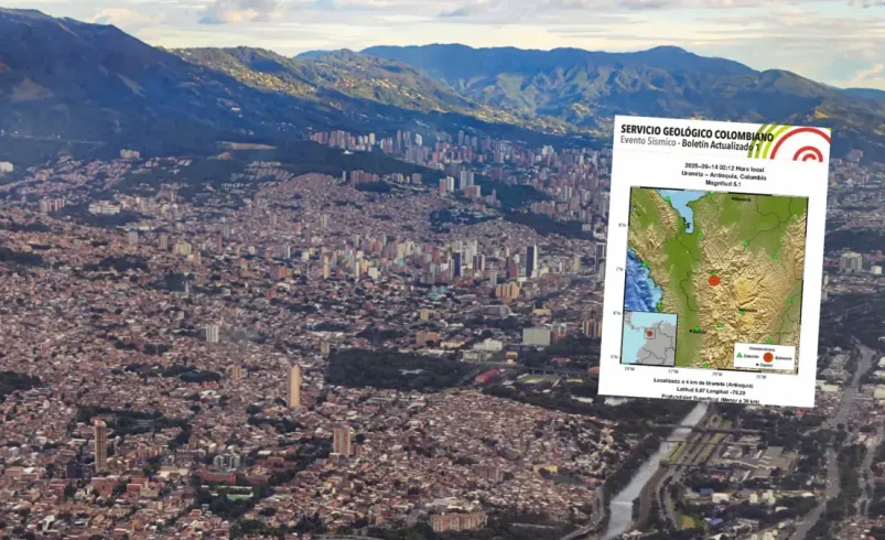 Por lo tanto, se experimentó un temblor 5.3, que despertó a los habitantes de Medellín y Antioquia a principios del 14 de septiembre

 – Ojo critico