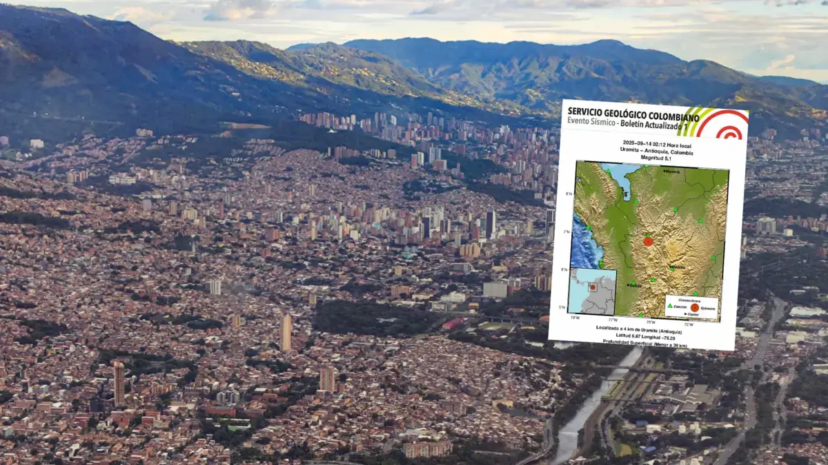 Por lo tanto, se experimentó un temblor 5.3, que despertó a los habitantes de Medellín y Antioquia a principios del 14 de septiembre
 – Ojo critico