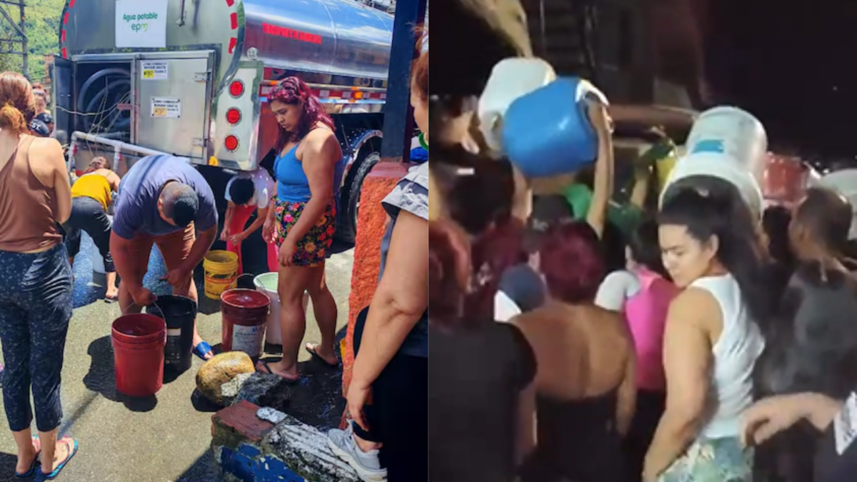 Más de 400,000 personas de 15 distritos de Medellín y Bello terminaron más de 24 horas sin agua; EPM dice que esta tarde el servicio se establecerá nuevamente

 – Ojo critico