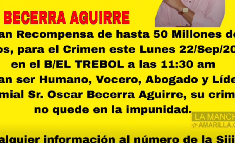 ¿Quién fue el líder y abogado de ÓScar Becerra Aguirre, presidenta de uno de Jac Cali, quien fue asesinado? Nuevos detalles de su asesinato

 – Ojo critico