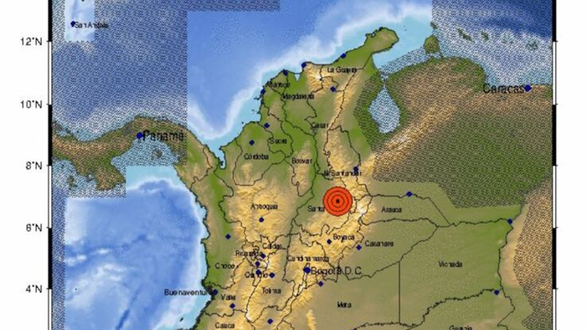 El Servicio Geológico Colombiano informó un terremoto en Santander; Tamaño y más detalles

 – Ojo critico