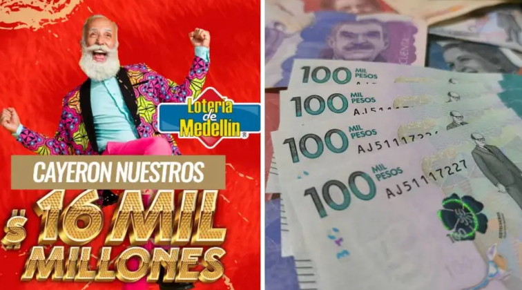 El ganador toma $ 16,000 millones en la Lotería Medellín
 – Ojo critico