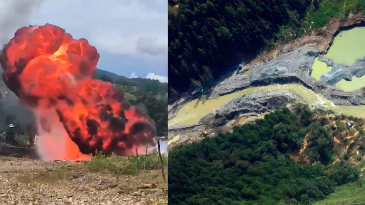Destruyen máquinas utilizadas para la minería ilegal en Amalfi y Urao

 – Ojo critico