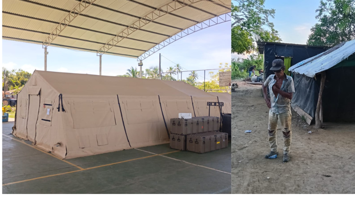 El director Ungrd se reunió desde una tienda de campaña con aire acondicionado, mientras las víctimas vivían en refugios en medio del agua.
 – Ojo critico