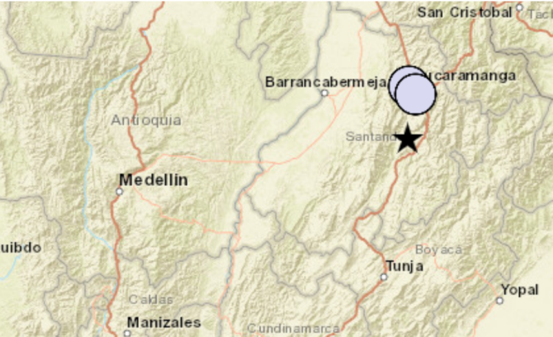 Temblores en Colombia hoy | El Servicio Geológico de Colombia reportó un sismo de magnitud 3,9 el 30 de octubre en Los Santos, Santander

 – Ojo critico