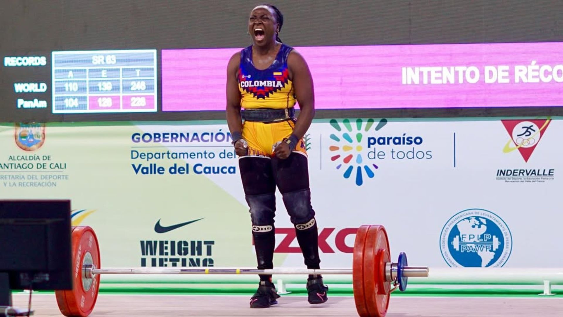 Yenny Sinisterra, está consagrado como corredor mundial, superpuesto de pesas
 – Ojo critico