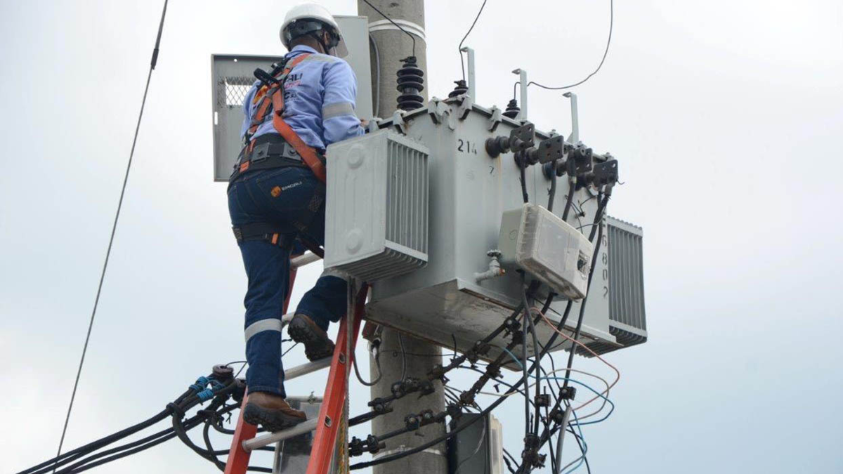 Cuatro personas estaban sorprendidas por el robo del cable a la luz del día.
 – Ojo critico