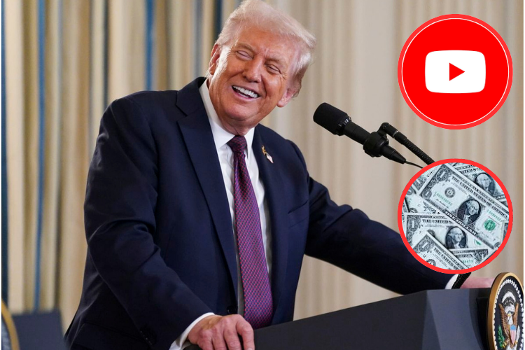 YouTube paga a Trump 24.5 millones por la suspensión de su canal
 – Ojo critico