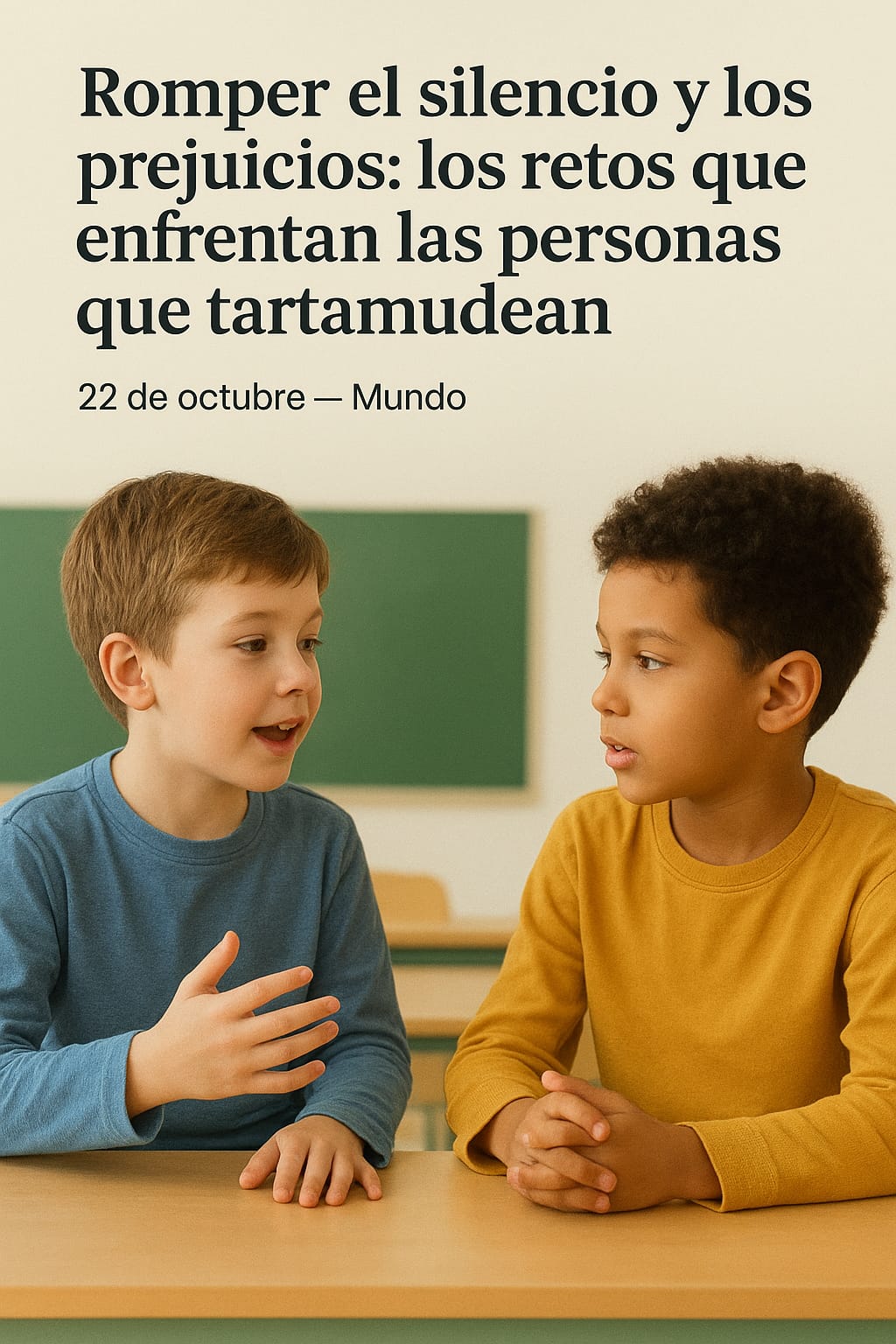 Romper el silencio y los prejuicios: los desafíos de las personas tartamudas
 – Ojo critico