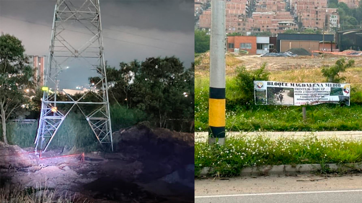 Torre de energía de EPM en Bello atacada con explosivos
 – Ojo critico