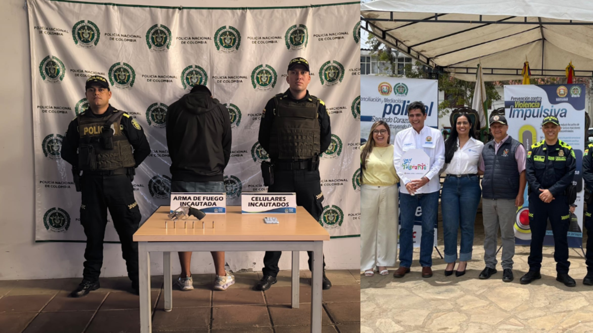 Tres fueron detenidos por microtráfico y tenencia de armas; La policía organiza jornadas de reconciliación en Santander

 – Ojo critico