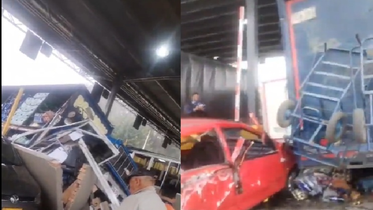 Un camión de reconocida empresa de refrescos chocó contra dos vehículos dejándolos destrozados

 – Ojo critico