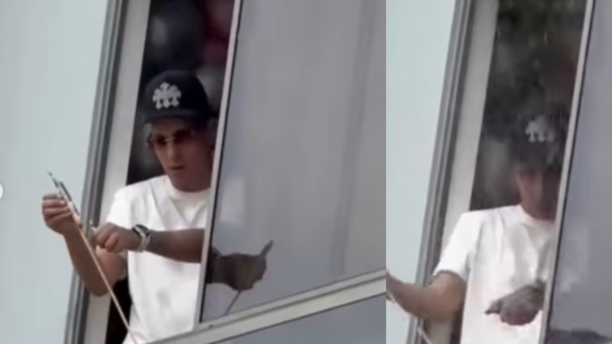 Un hombre arrojó un balde de agua fría a un vecino que se disponía a arrojar pólvora desde la ventana de su departamento en Antioquia.

 – Ojo critico