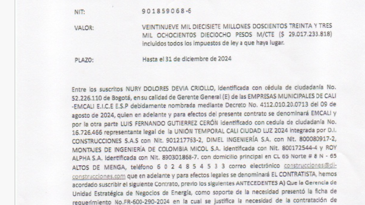 Los contratos del alumbrado público de Cali desde 2024, objeto de investigación de Procuraduría; Emcali explicó sobre aliado que sería de 15 a 20 años – Ojo critico
