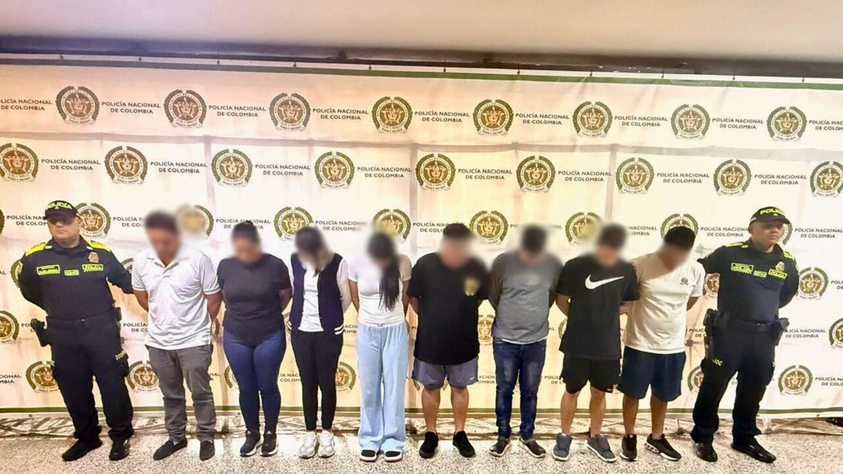 ocho personas fueron capturadas; la mayoría en medellin

 – Ojo critico