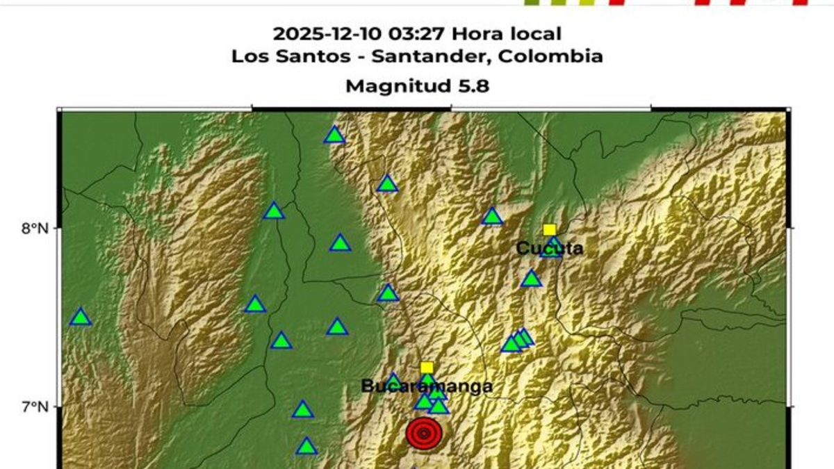 Videos del fuerte sismo de magnitud 5,8 que sacudió el oriente y centro de Colombia la madrugada del miércoles 10 de diciembre

 – Ojo critico