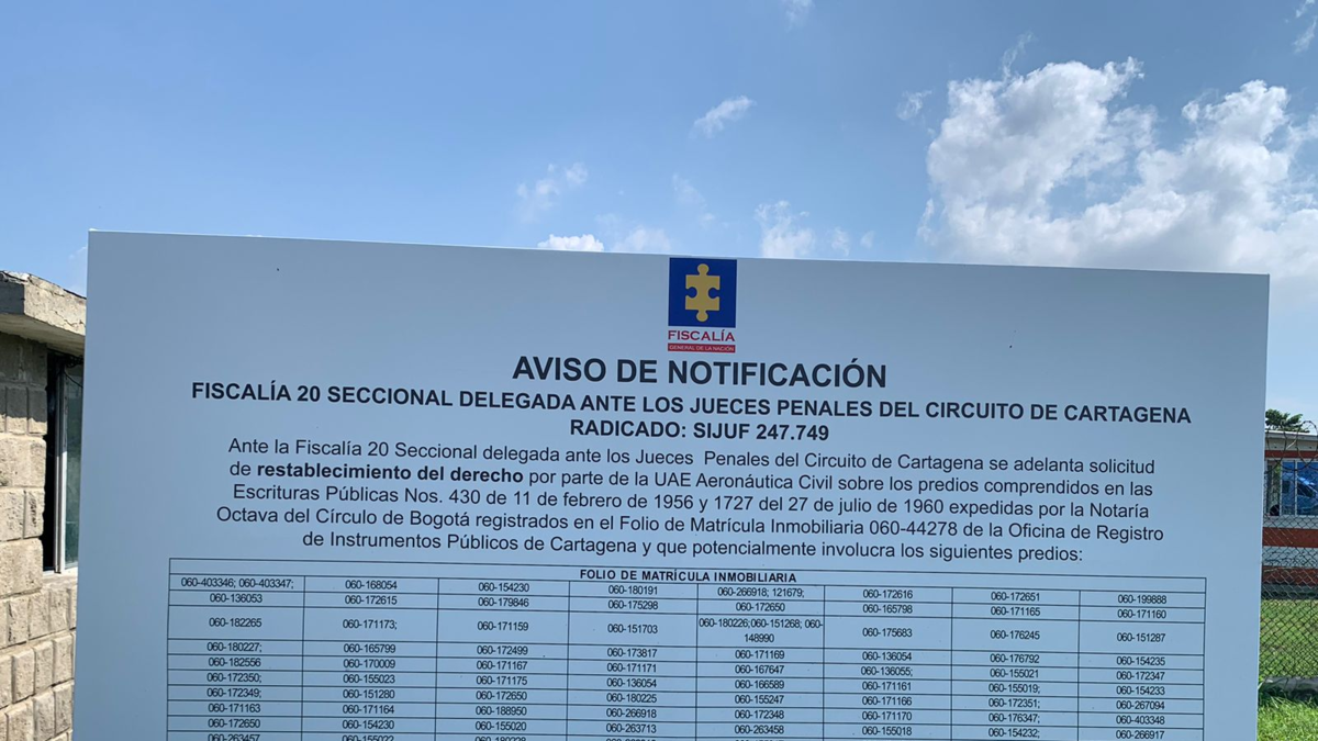 Exclusivo| Primera denuncia contra terrenos baldíos en disputa en Cartagena, ratificada por el Ministerio Público, que hizo públicas las inscripciones del proyecto

 – Ojo critico