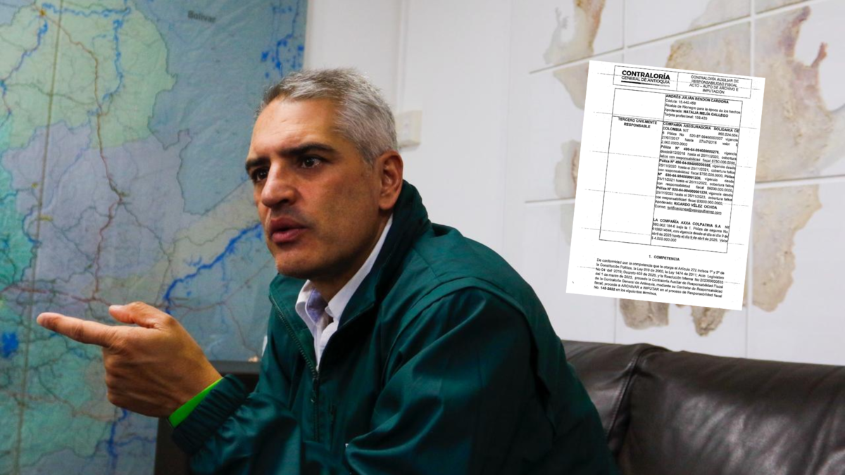 La Contraloría de Antioquia acusó al gobernador Andrés Julián Rendón de presuntos daños a la propiedad en relación con un proyecto de ciclovía

 – Ojo critico