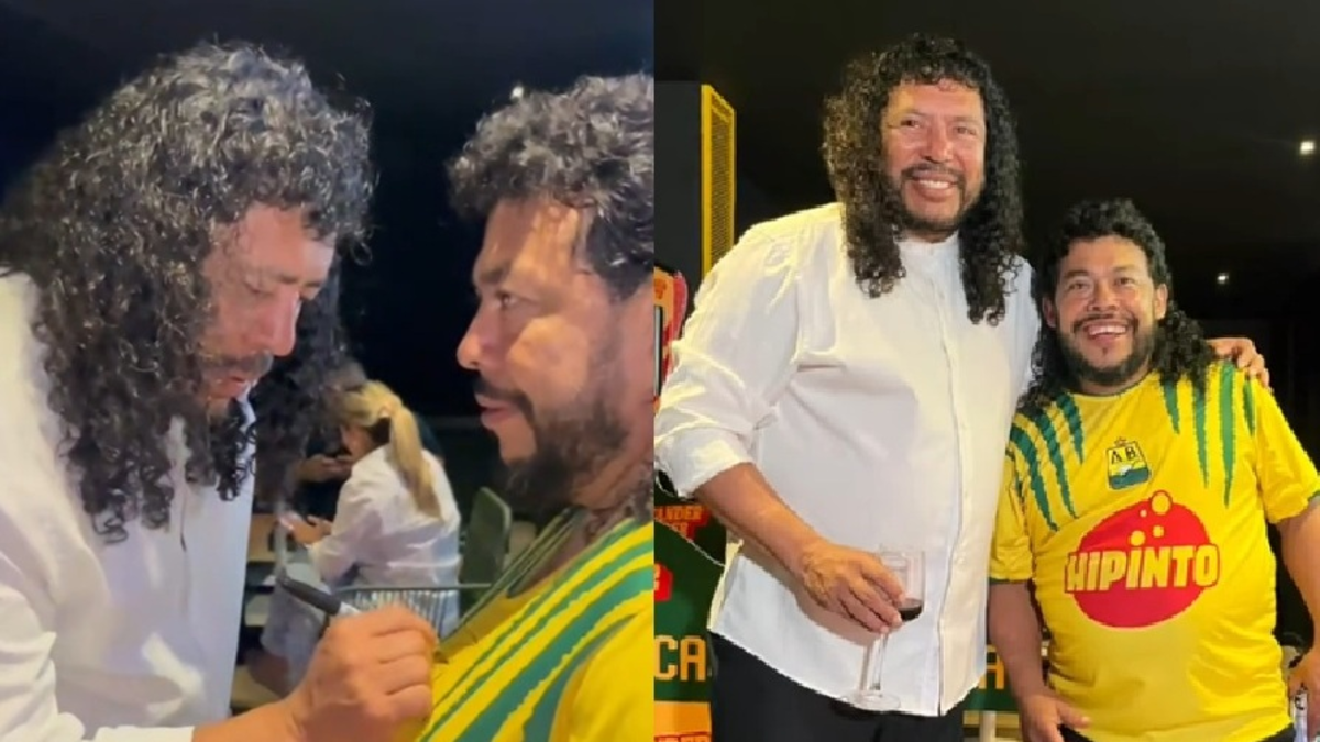 El portero René Higuita conoció a su doble en un restaurante, es impresionante el parecido entre ellos

 – Ojo critico