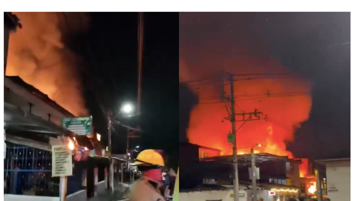 Se reportó un voraz incendio en un centro comercial en Rionegro: los bomberos intentan controlarlo

 – Ojo critico