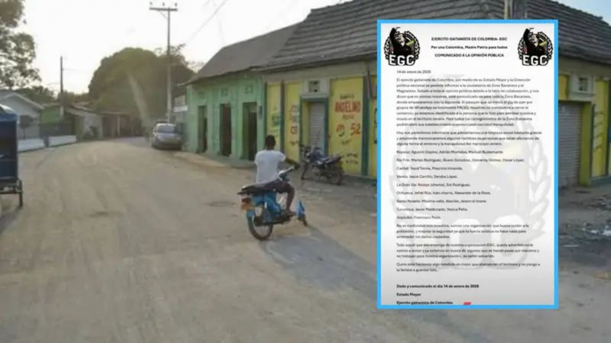 La Zona Bananera está en peligro: folletos, miedo y una economía paralizada por una guerra criminal

 – Ojo critico