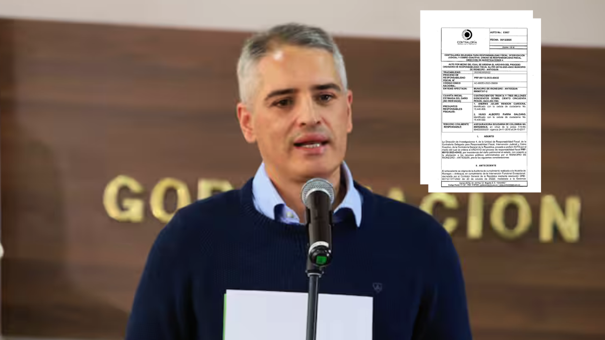 La Contraloría interpuso demanda contra el Gobernador de Antioquia, Andrés Julián Rendón, por presuntos daños materiales en Rionegro

 – Ojo critico