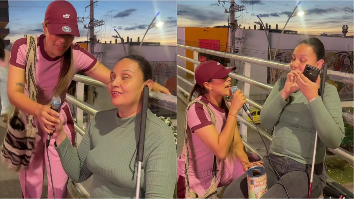 Karen Lizarazo sorprendió a una mujer con discapacidad visual en el puente peatonal de Floridablanca, juntas cantaron el clásico vallenato: se volvió viral

 – Ojo critico