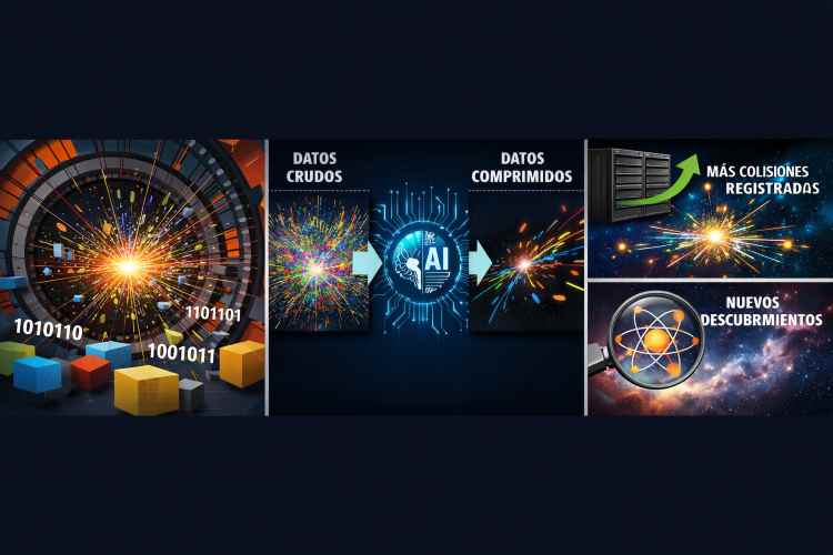 La IA comprime los datos de colisiones y permite descubrimientos en física

 – Ojo critico