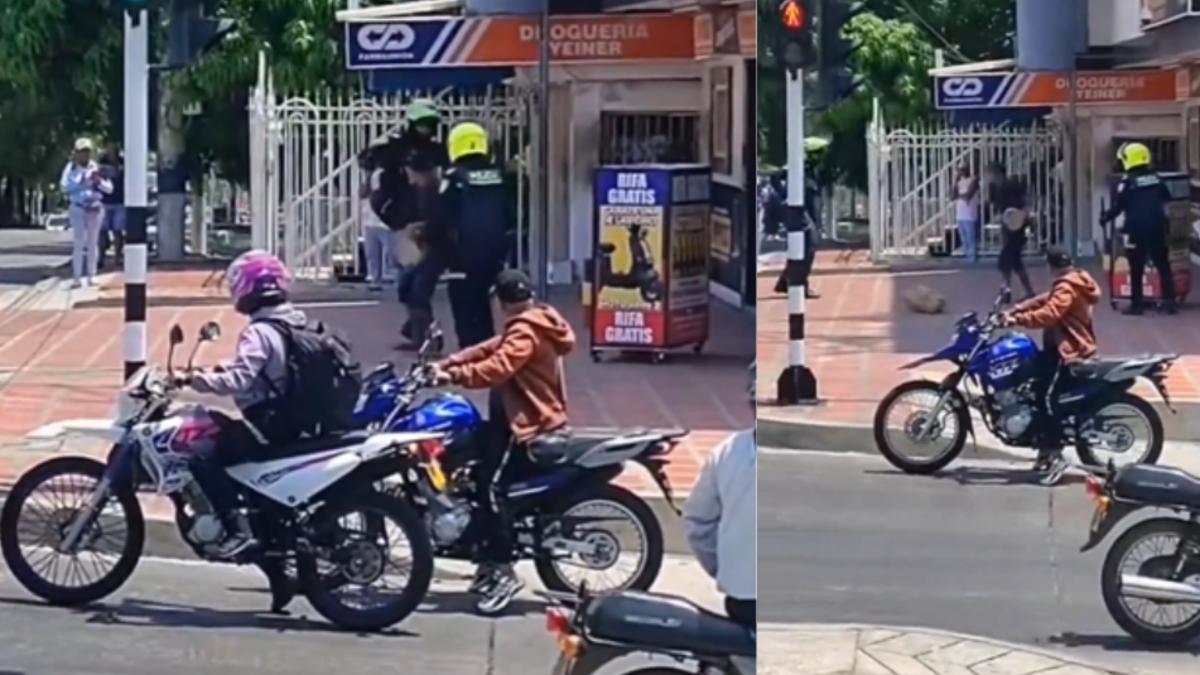Policía neutralizó a hombre que intentó atacarlo con una enorme piedra en Barranquilla con una ‘patada voladora’

 – Ojo critico