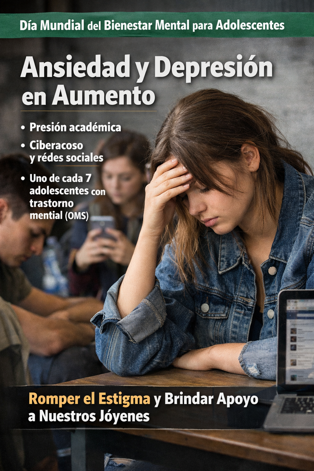 Silencio que duele: el mundo alza la voz en el Día Mundial del Bienestar Mental de los Adolescentes

 – Ojo critico